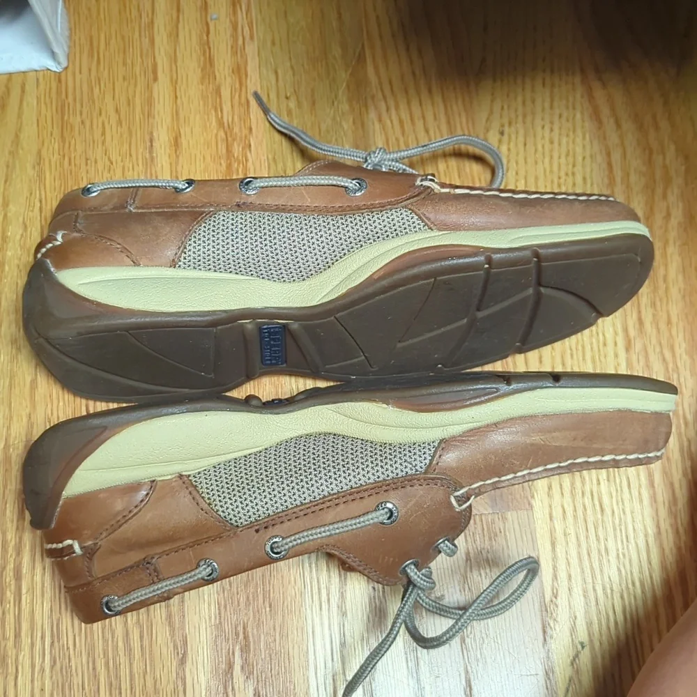 Sperry Men's Tan Leather Boat Shoes Size 8.5
